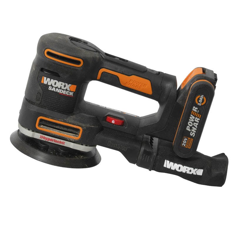 Eksenterslipere batteri test: Worx WX820.9