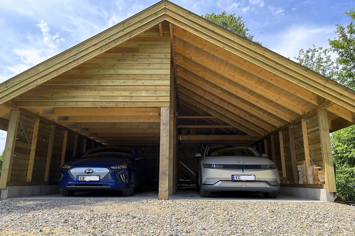 Carport i to etager