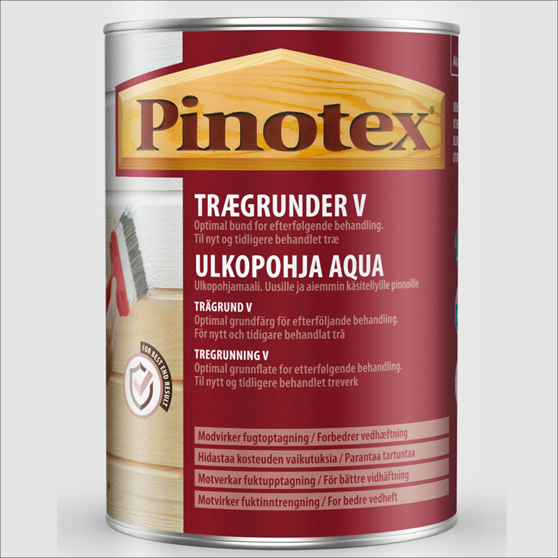 Vattenbaserad trägrund utomhus