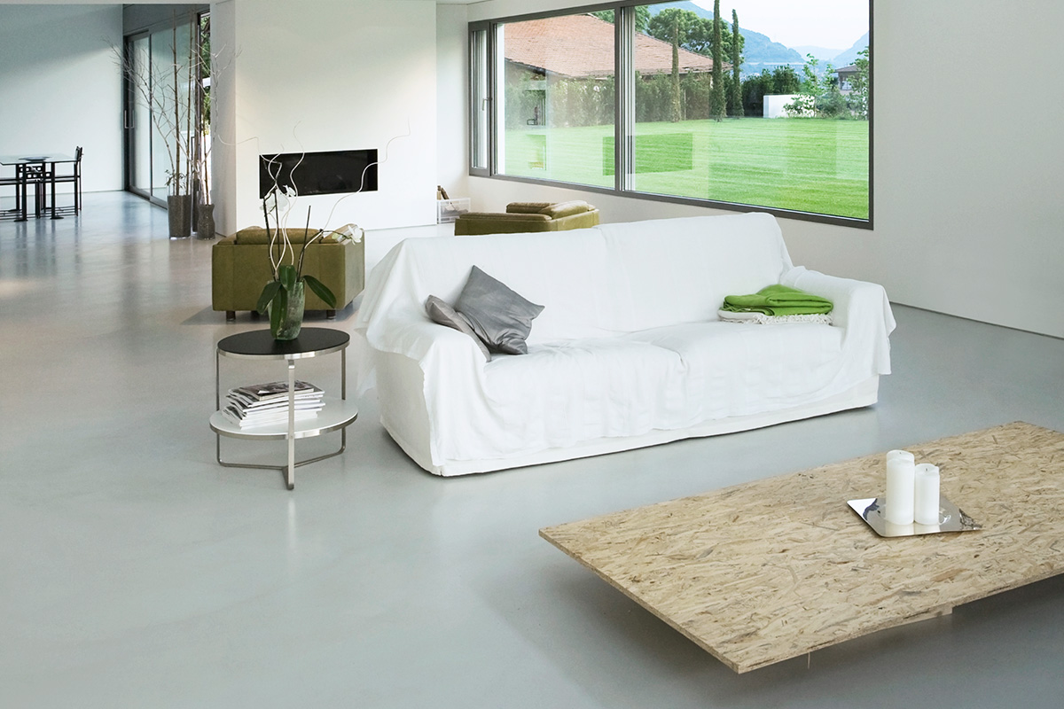 Epoksilattia olohuoneseen