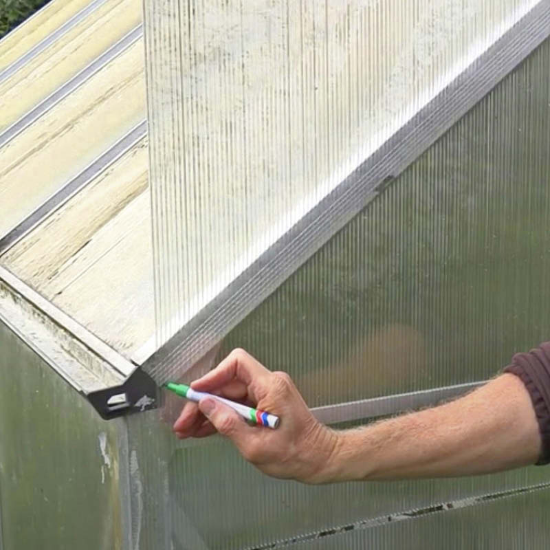 Merk opp til den øverste trekanten