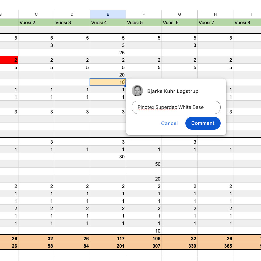 Kommentit auttavat sinua muistamaan