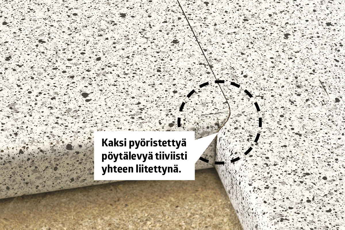 Fiksu ratkaisu vaikeaan saumaan