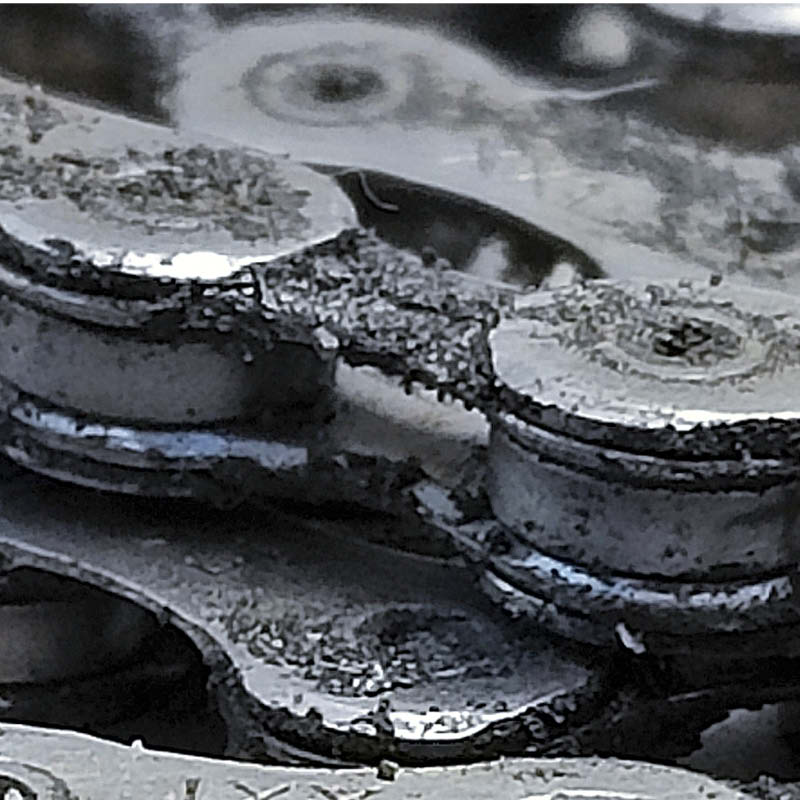 Ultraäänipesuri pyörän ketju: Ennen