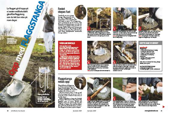 Feste til flaggstang