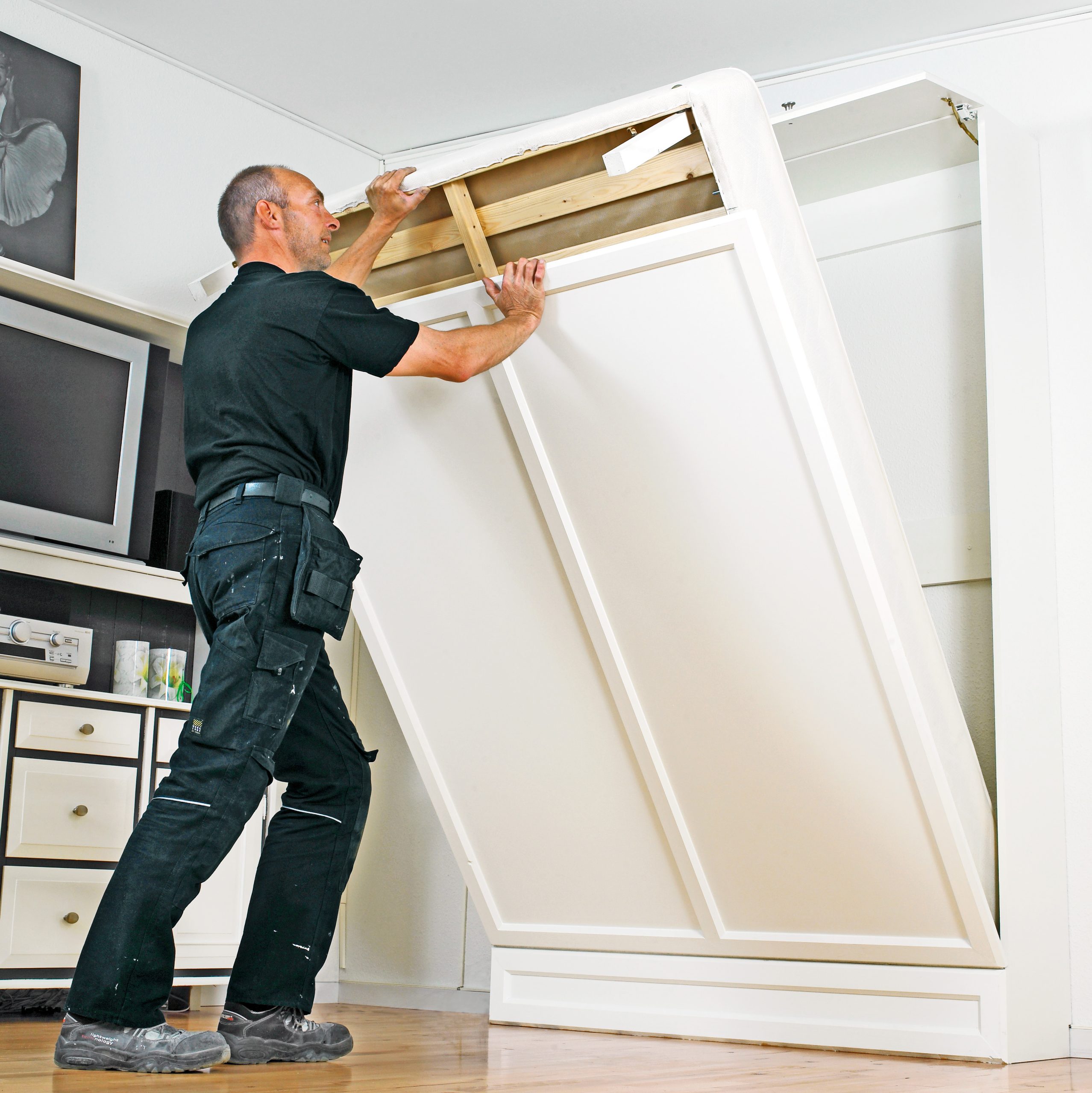 Mer utrymme med en hopfällbar säng i sovrummet