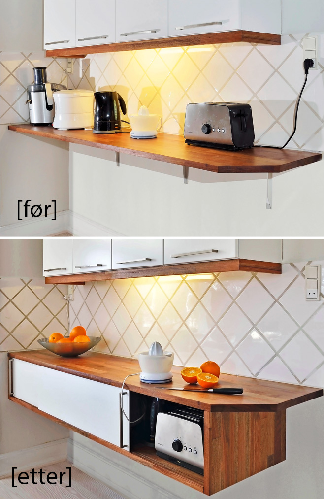 Smart oppbevaring under skap