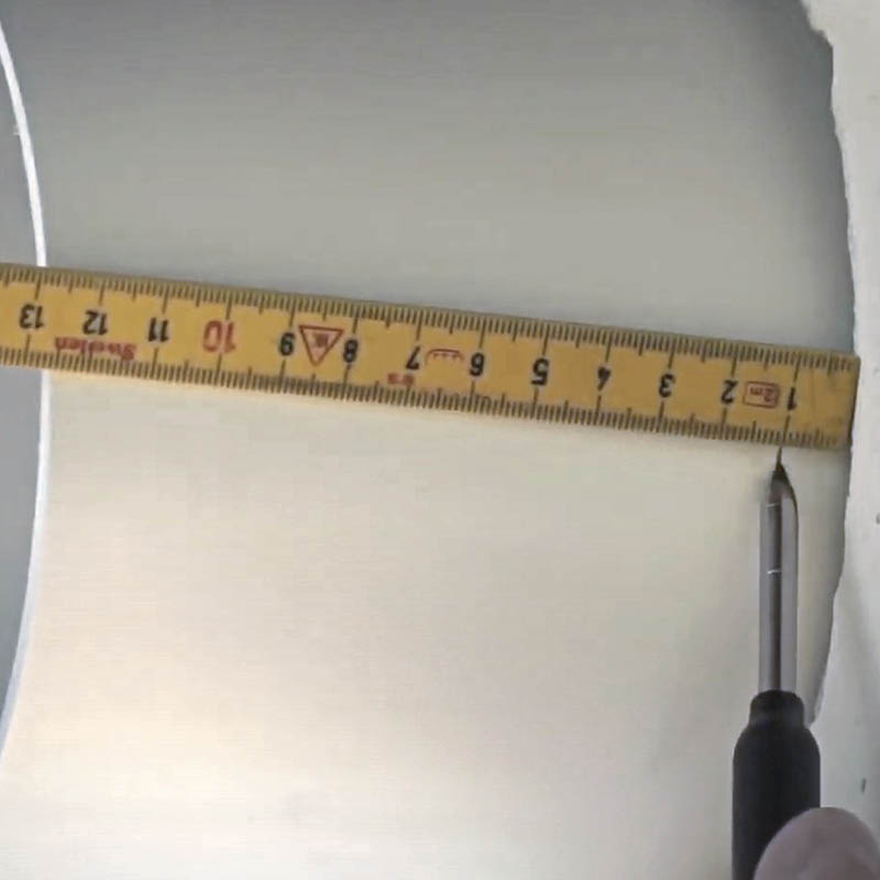 Ventilator med varmegenvinding: Mål rørets længde