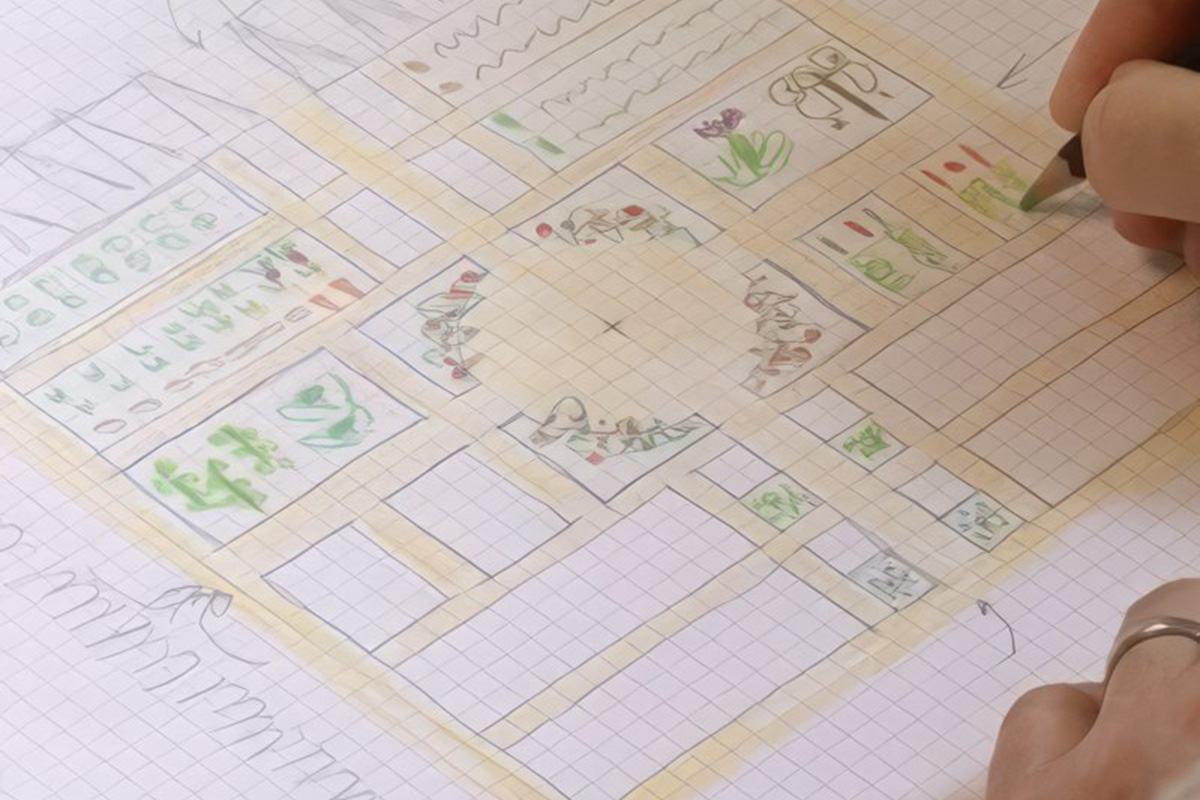 Suunnitele piha talvella