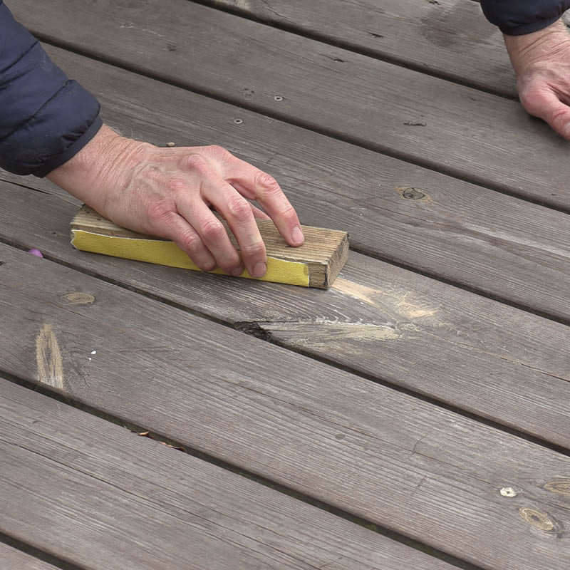 Irtolastu terassilaudassa: Hio alue