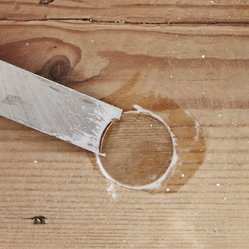 Kun tappi on paikallaan, veistä se