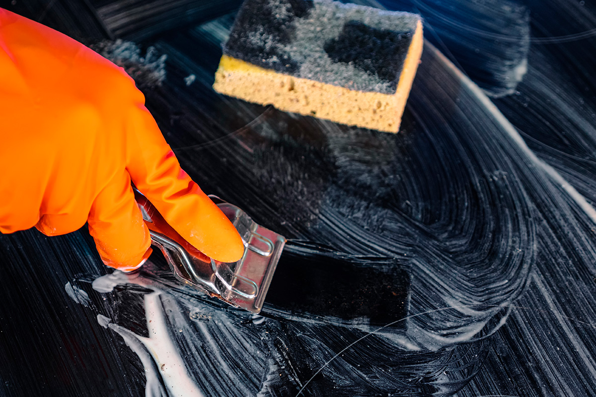 Keramisk kogeplade rengørin