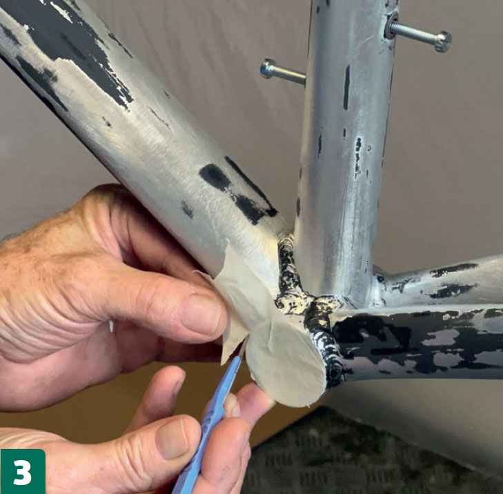 Cykel maling: Luk krankboksen af med malertape