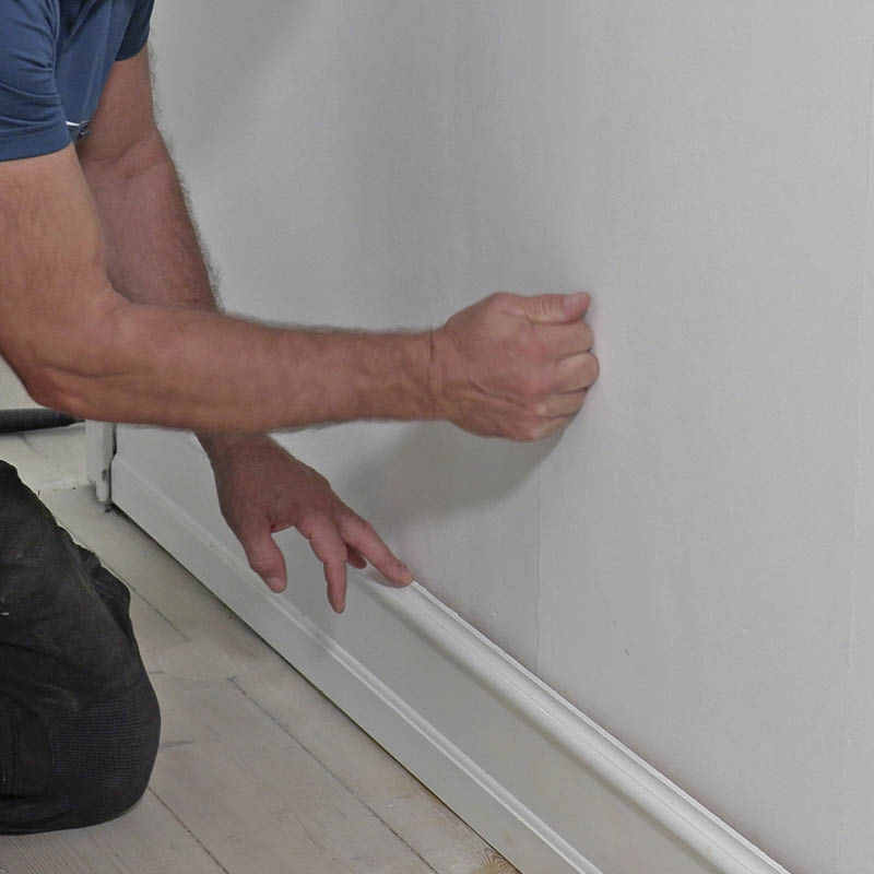 Irronnut jalkalista: Selvitä, mistä seinä on tehty