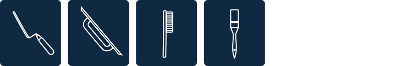 Huller i fuger murværk