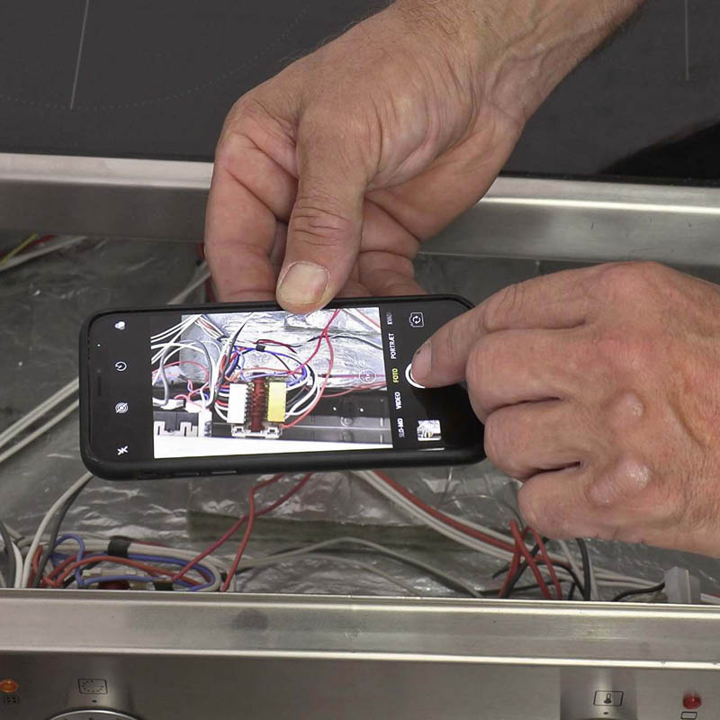 Byta termostat spis: Tag ett foto