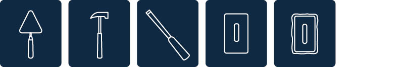 Lime fliser utendørs