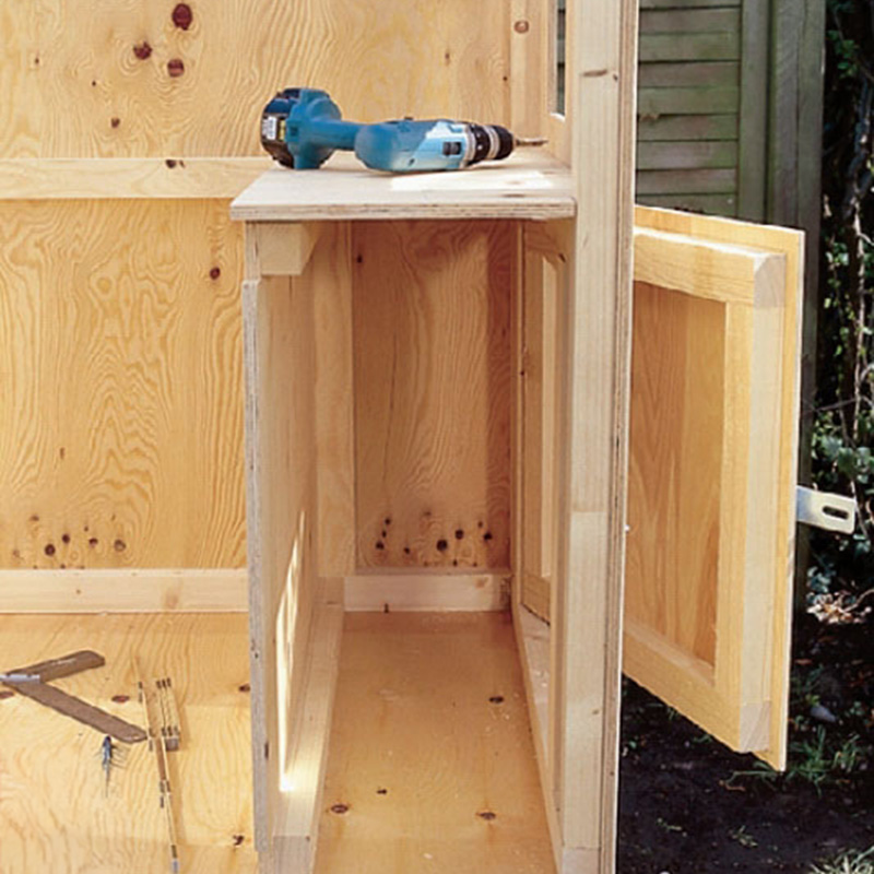 Kanalan rakentaminen: Varastotilan seinän