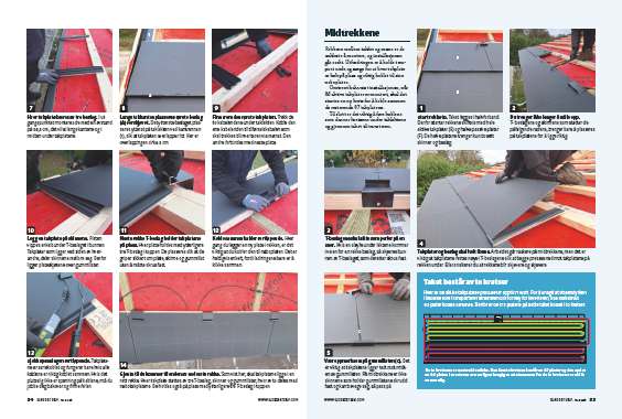 Takstein med solceller