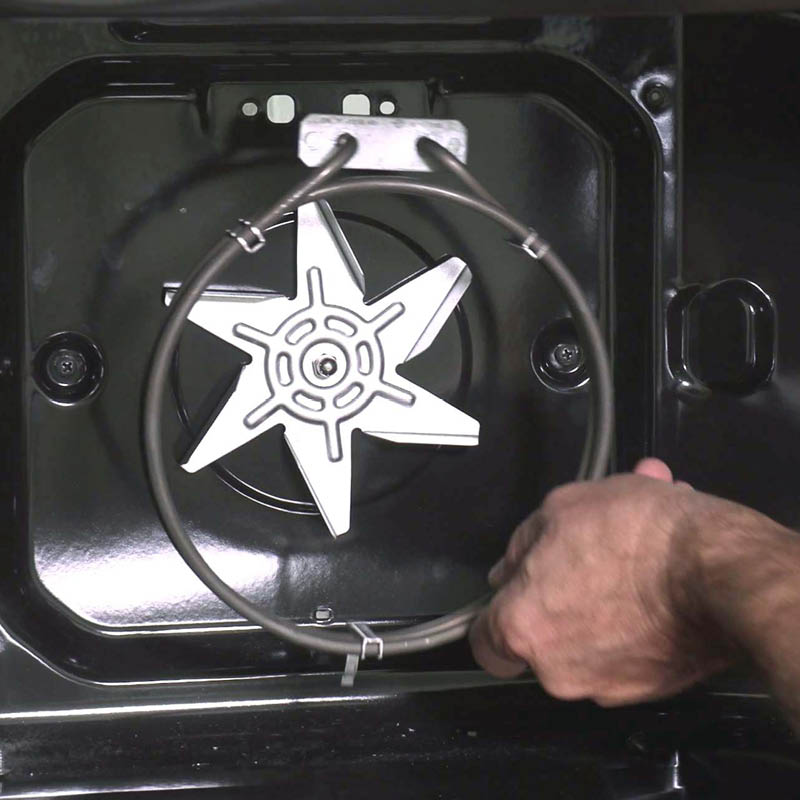 Ringvarmelegeme ovn: Fjern det defekte varmelegeme