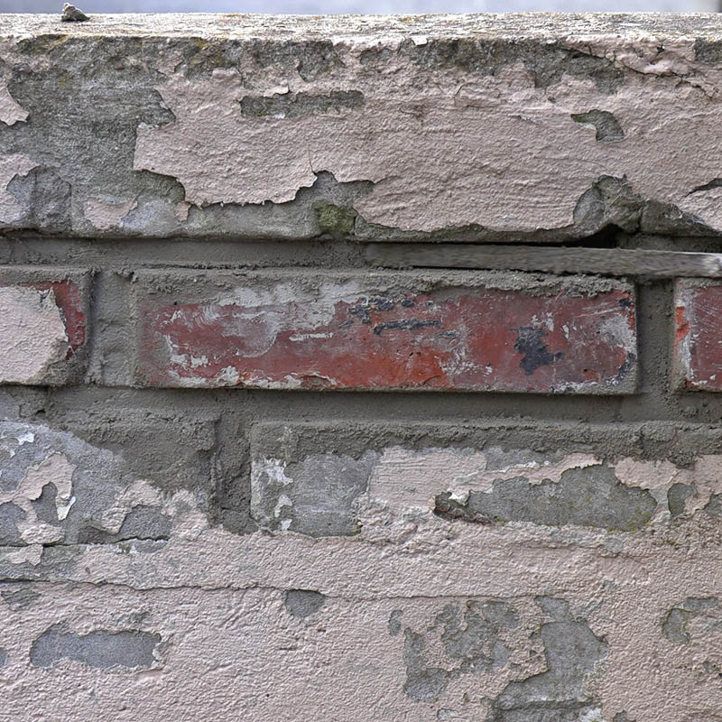 Byta ut tegelstenar: Tryck ordentligt