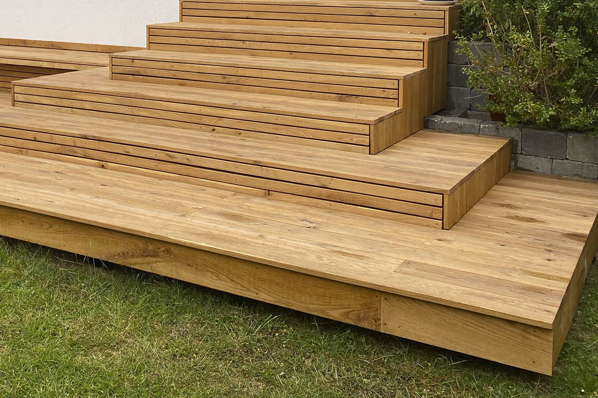 Eksoottisista jalopuista terassilautoja