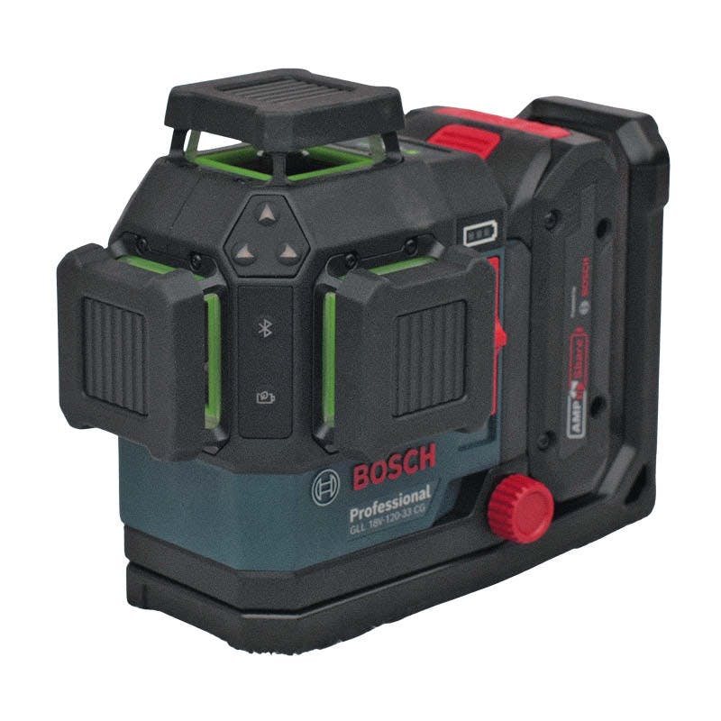 360 grader laser test: Bosch GLL 18V-120-33 CGDK204