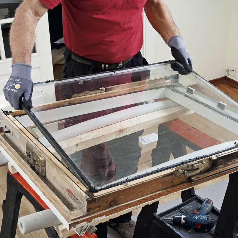 Byte av glas i veluxfönster