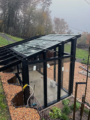 Orangeri med tilpassede rammer