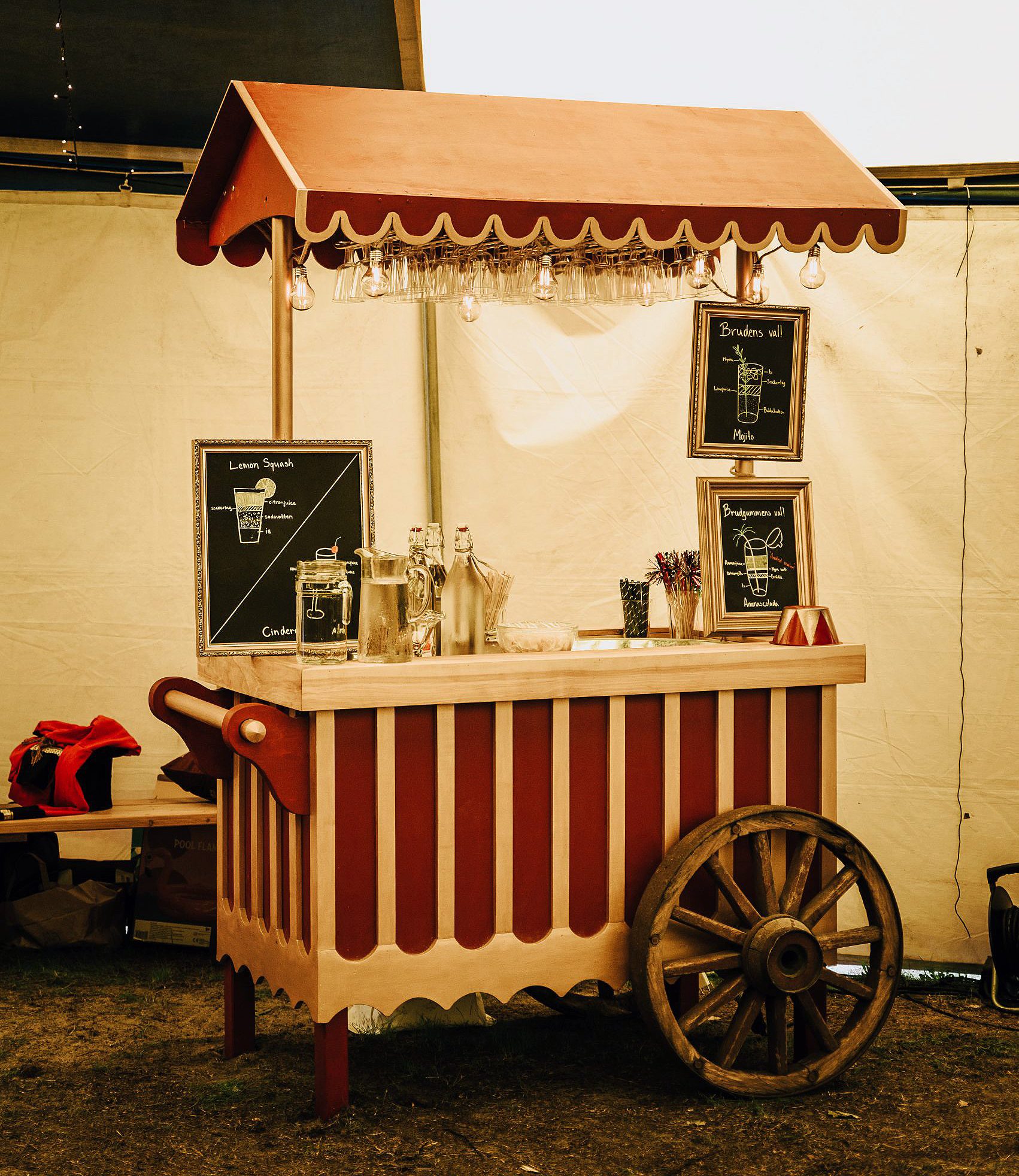 Cocktailvogn i 20'er stil