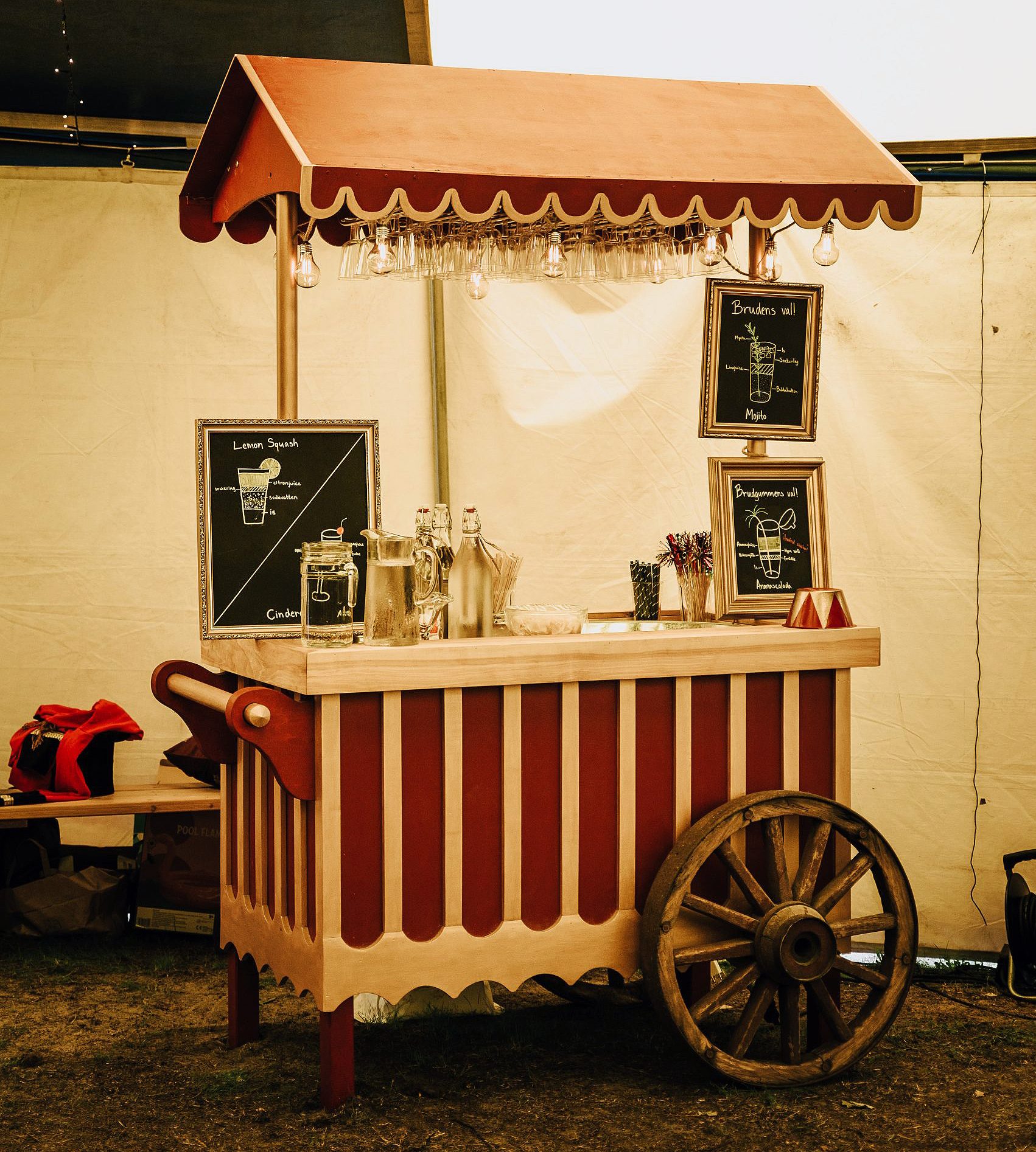 Cocktailvogn i 20'er stil