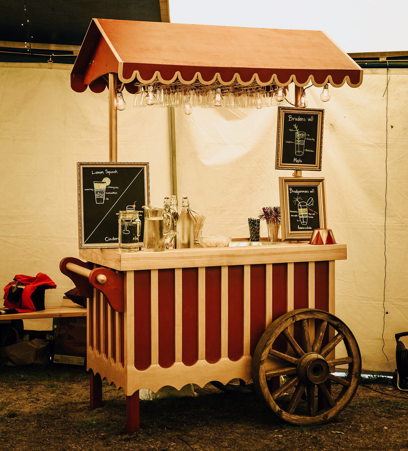 Cocktailvogn i 20'er stil