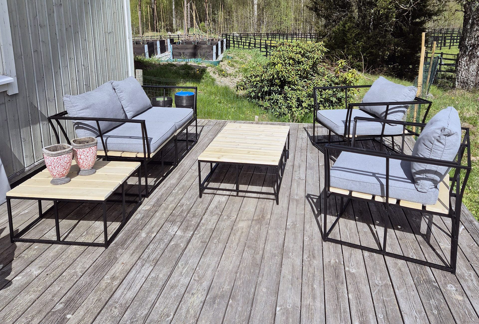 Nye loungemøbler af gamle fletmøbler