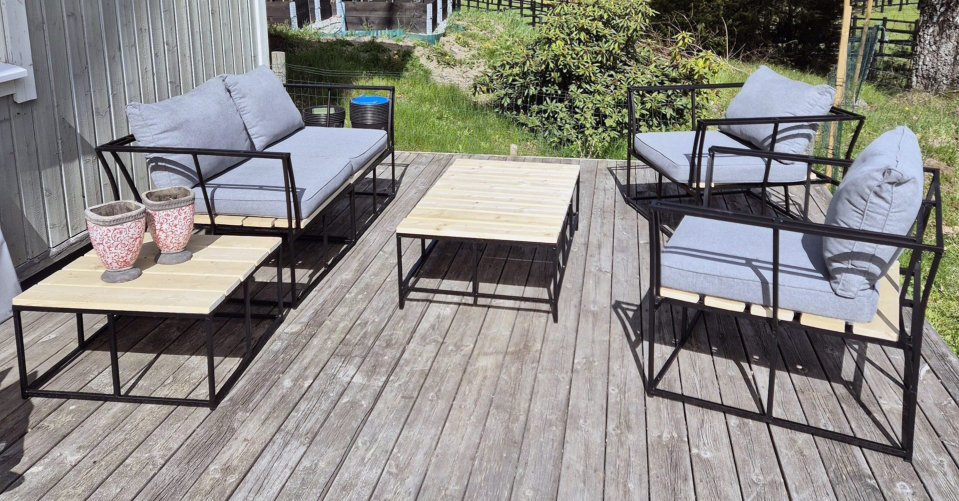 Nye loungemøbler af gamle fletmøbler