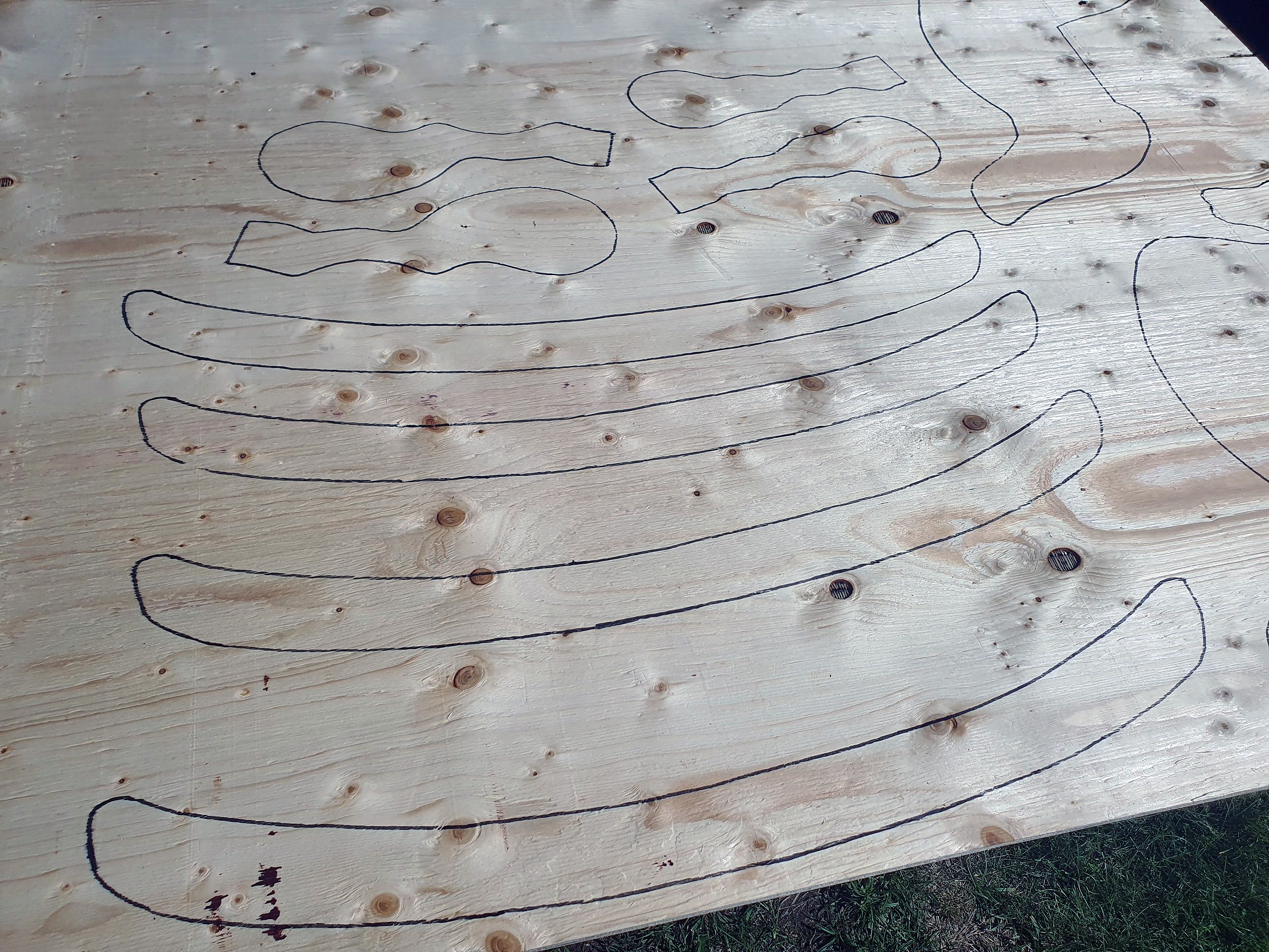 Enkel gyngehest af en plade