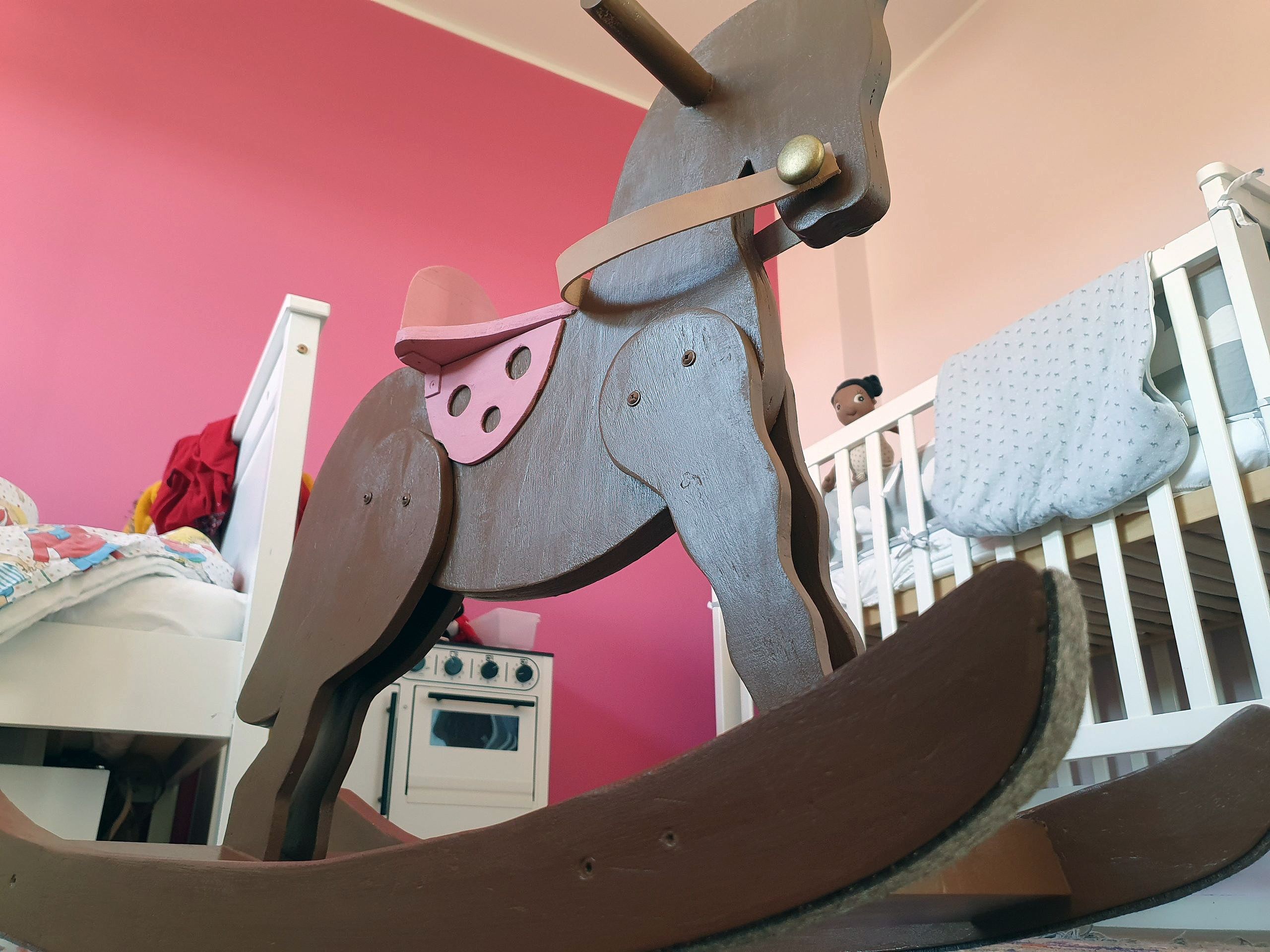 Enkel gyngehest af en plade