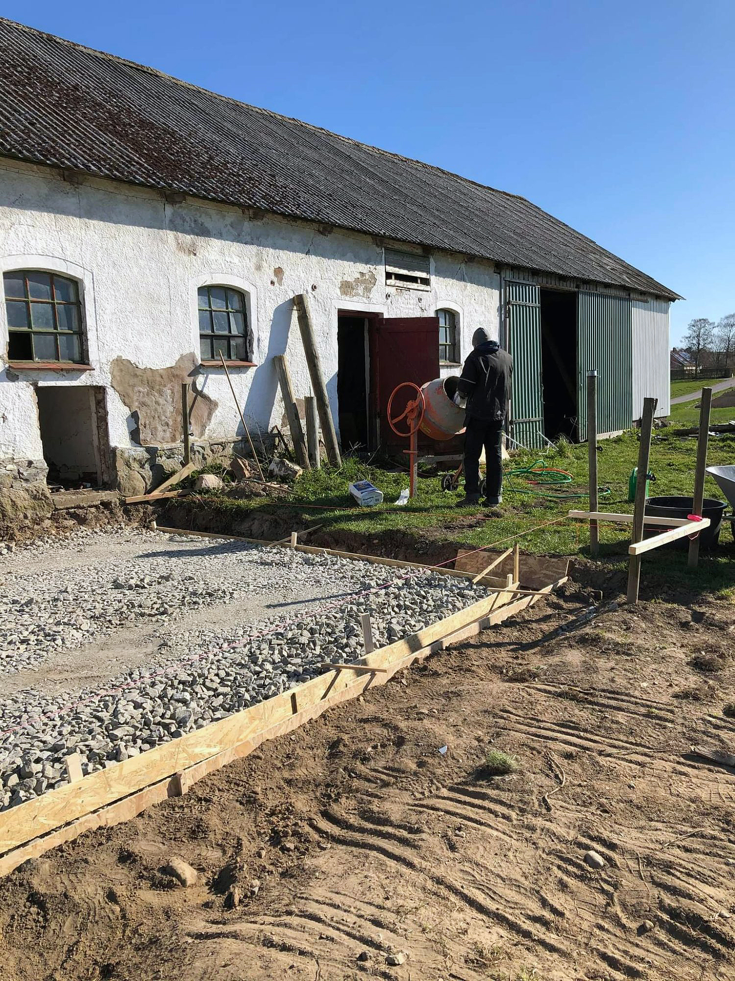 Stort orangeri ved laden