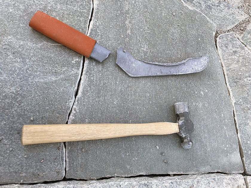 Havesti af skiffersten