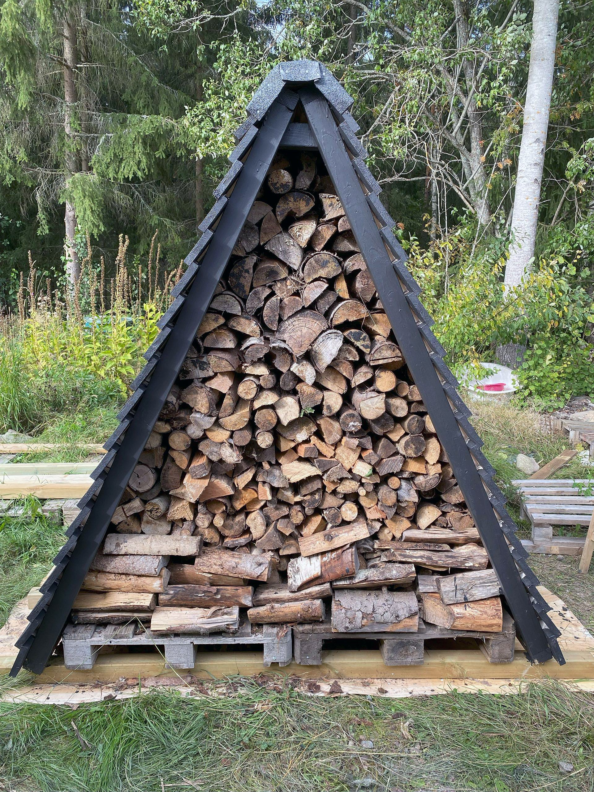 Hurtigt brændely af paller