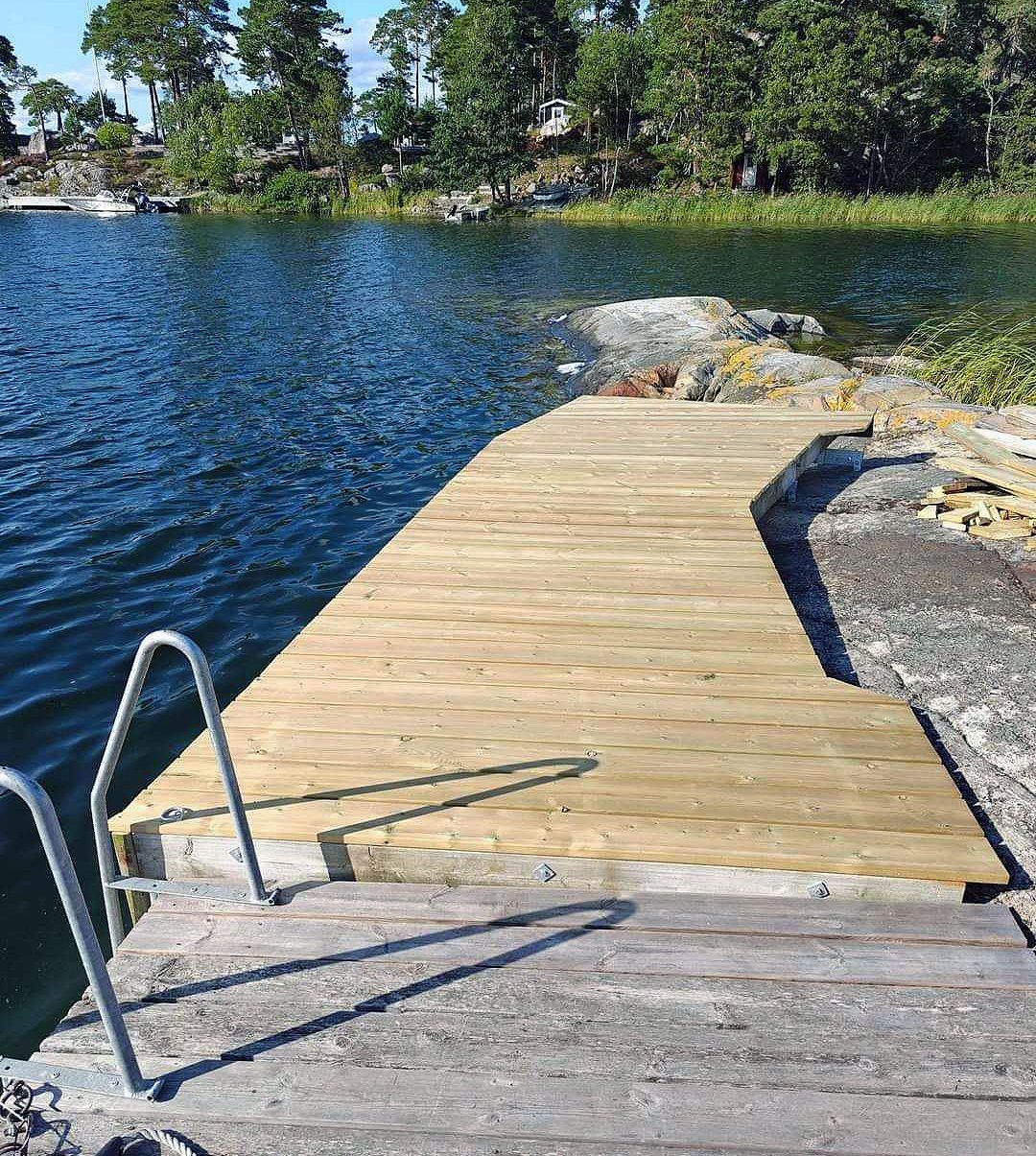 Ny badebro på fjeldet