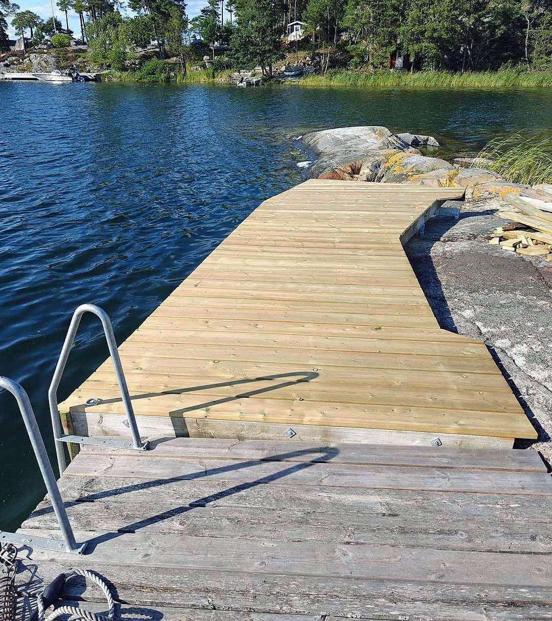 Ny badebro på fjeldet