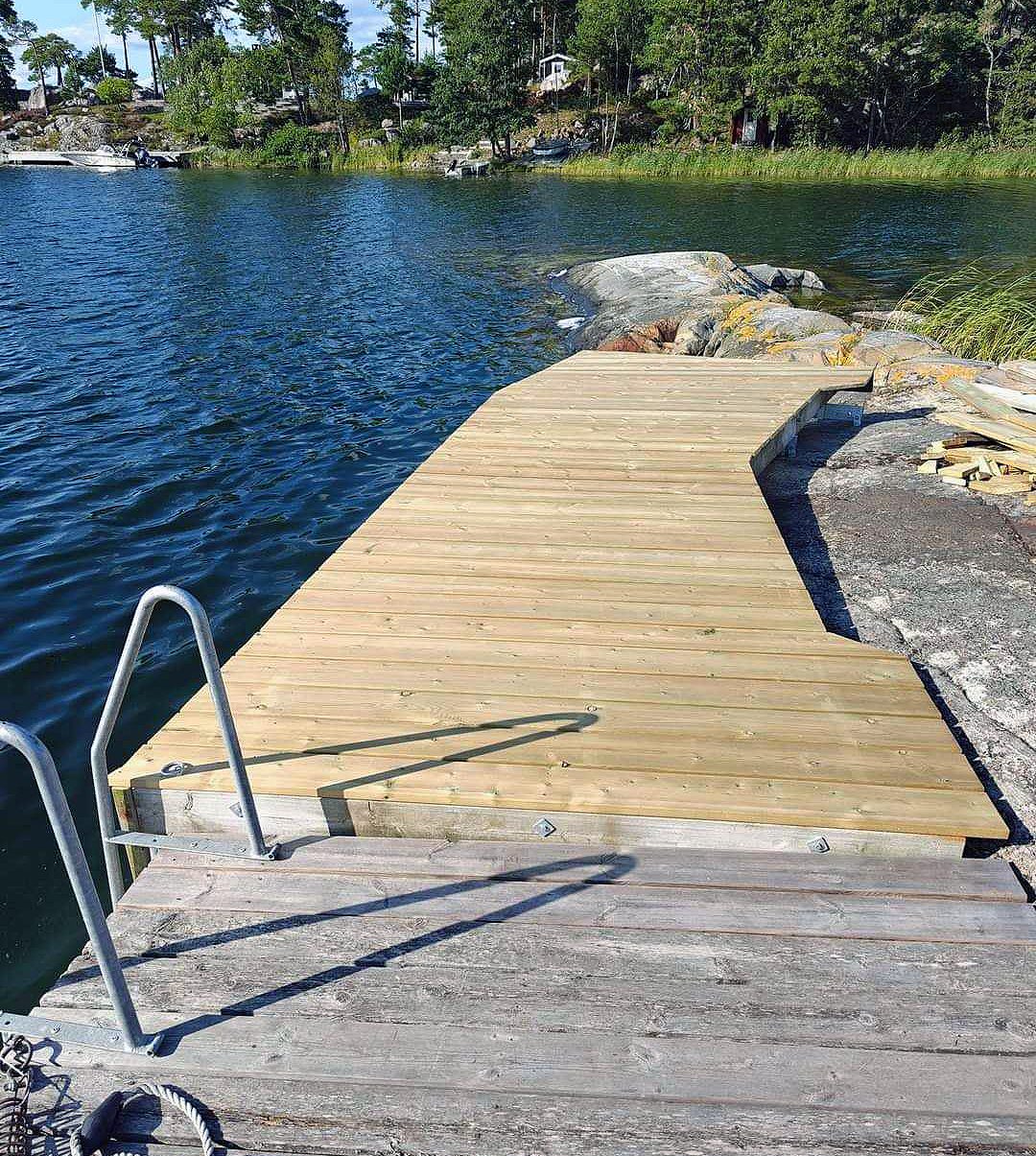 Ny badebro på fjeldet