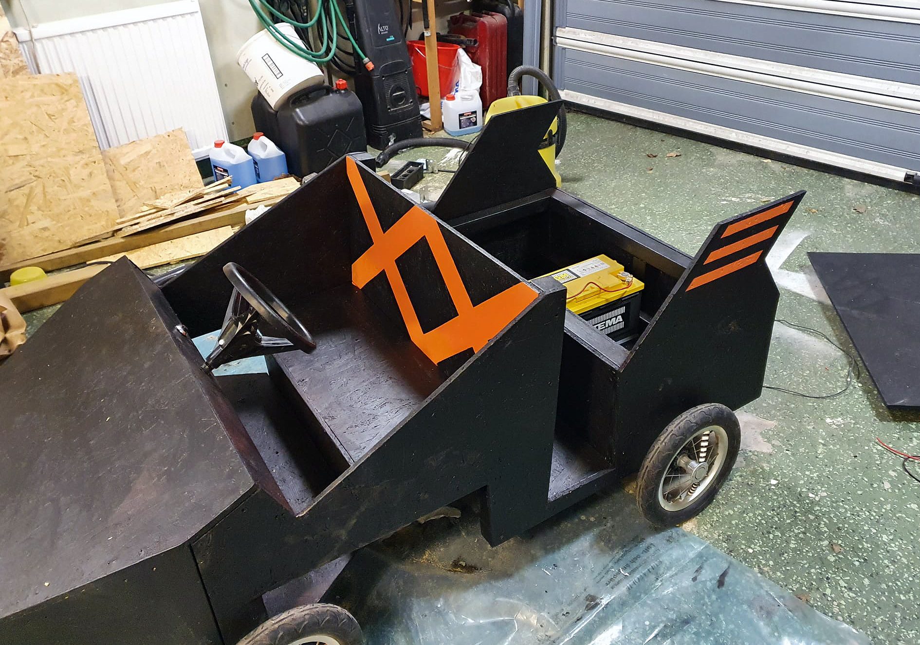 Elektrisk sæbekassevogn