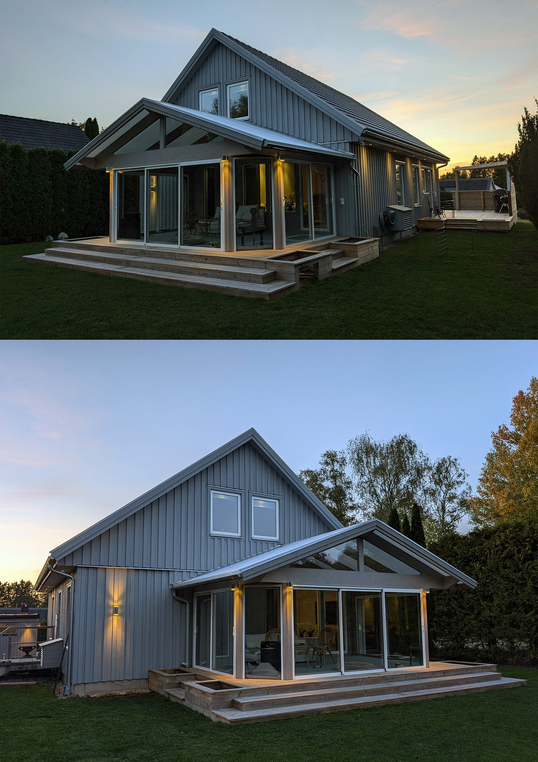 Vinterisoleret udestue af genbrug