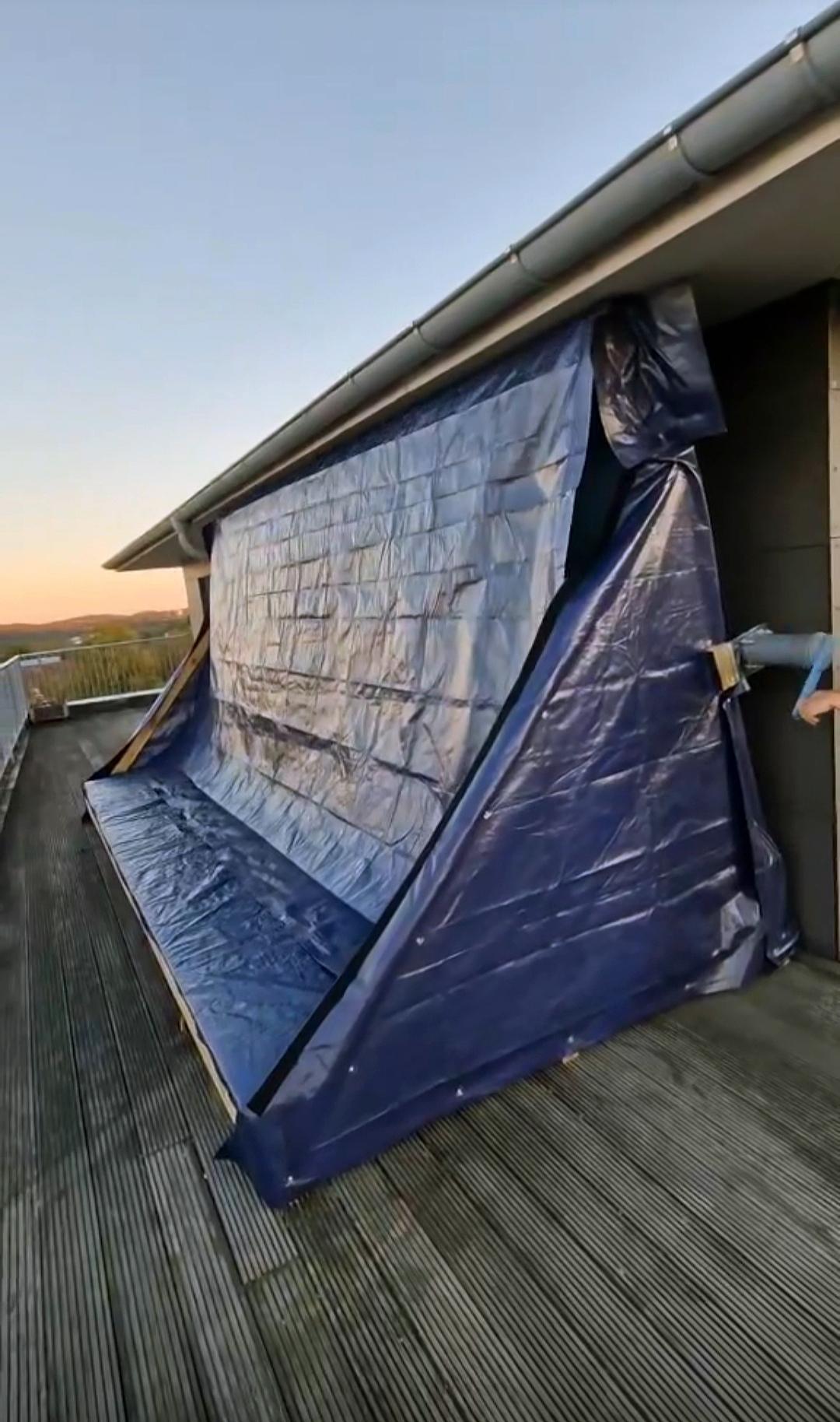 Klatrevæg på tagterrassen