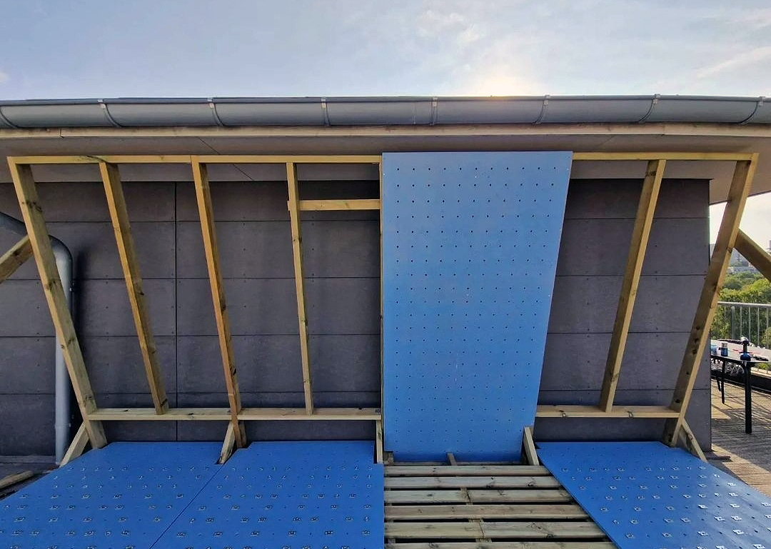 Klatrevæg på tagterrassen