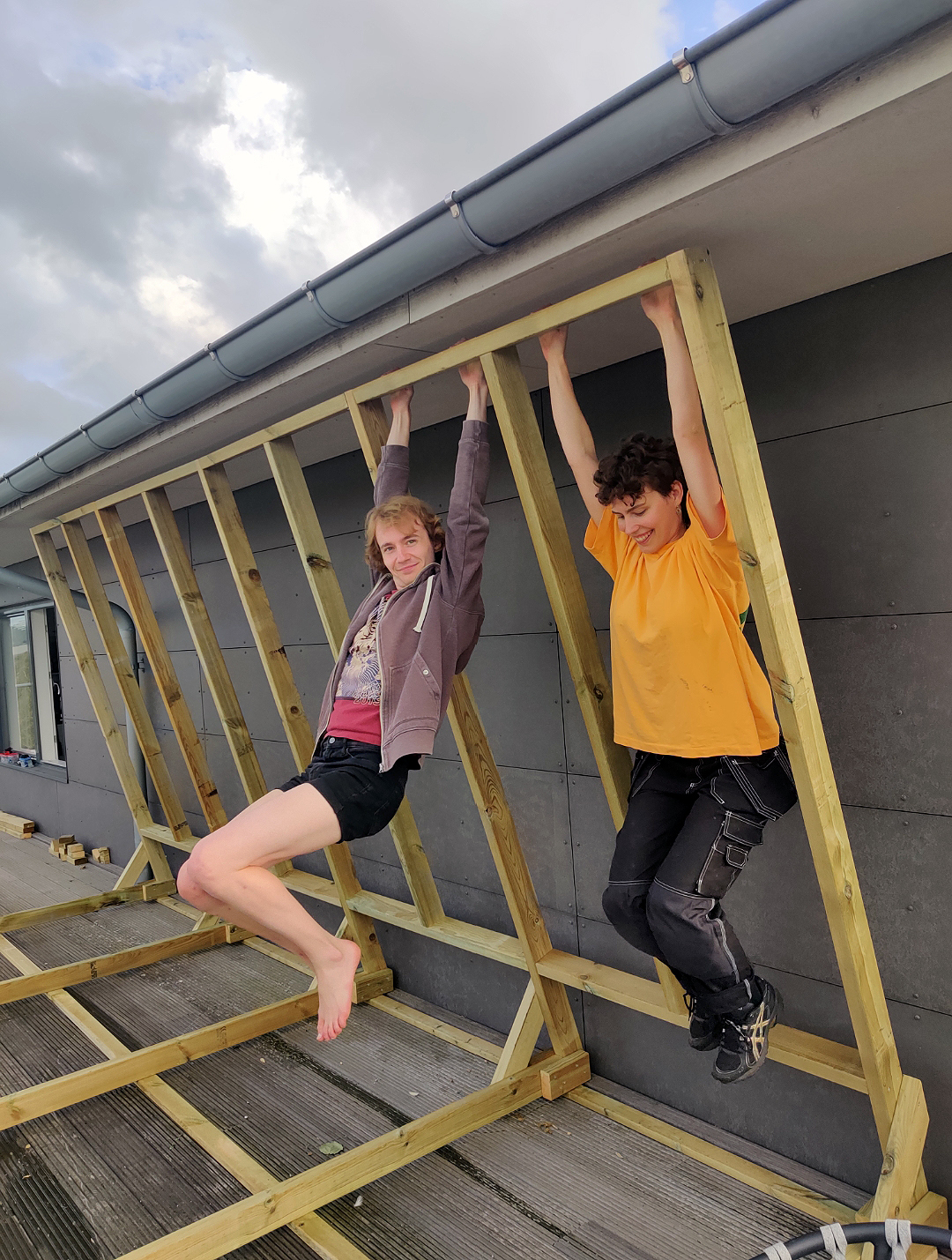 Klatrevæg på tagterrassen