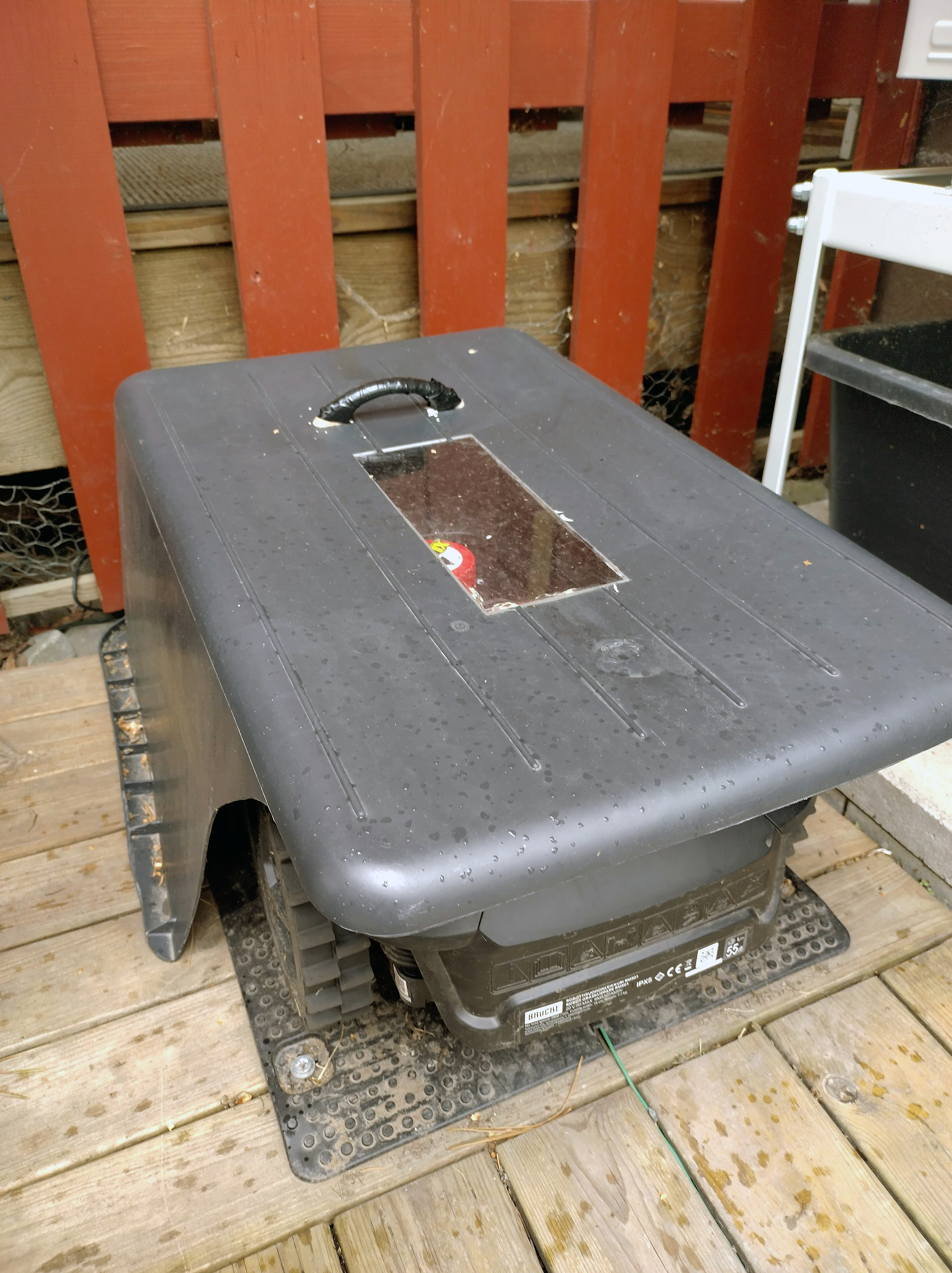 Garage til robotklipper