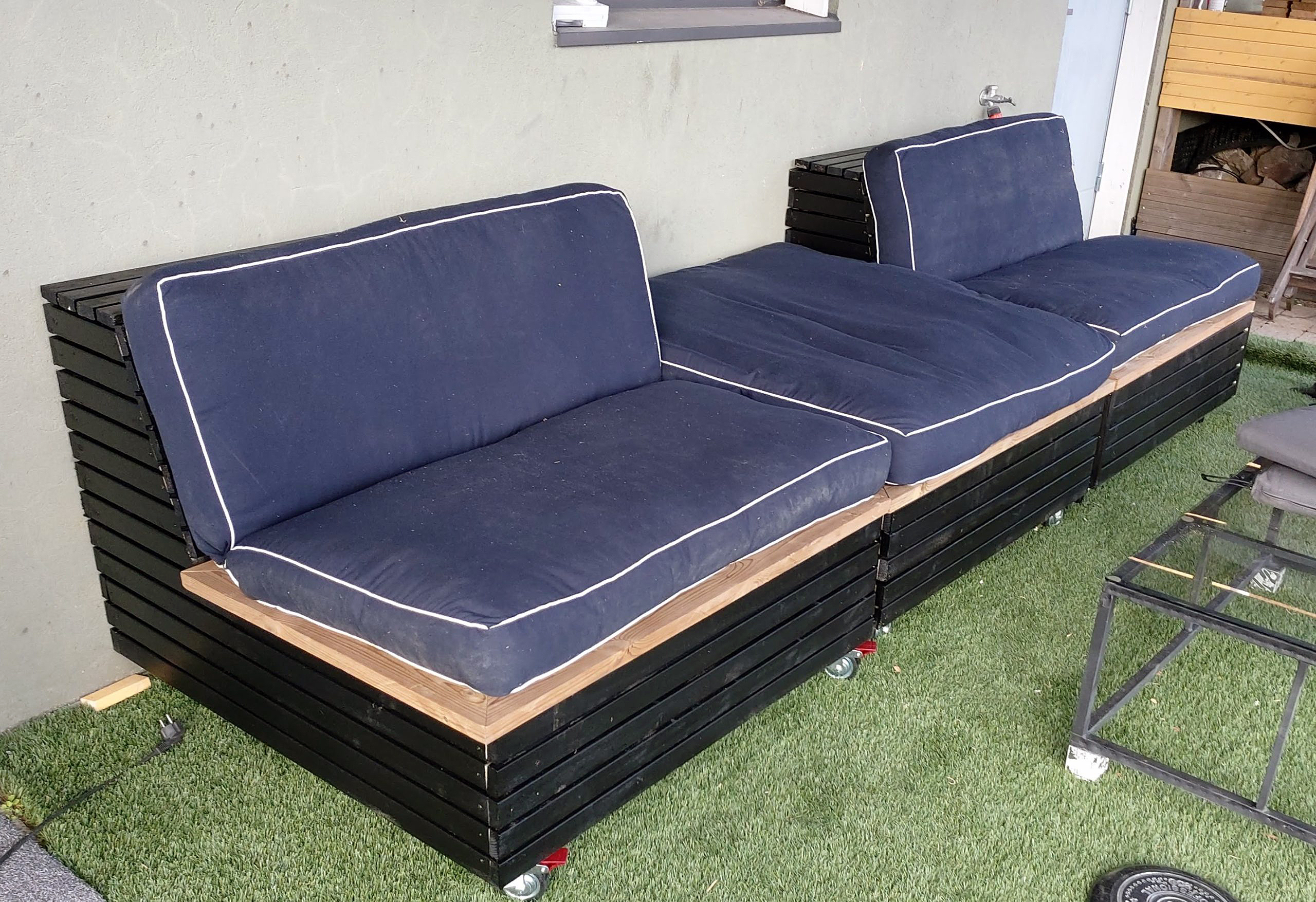 Loungemøbler i tre moduler