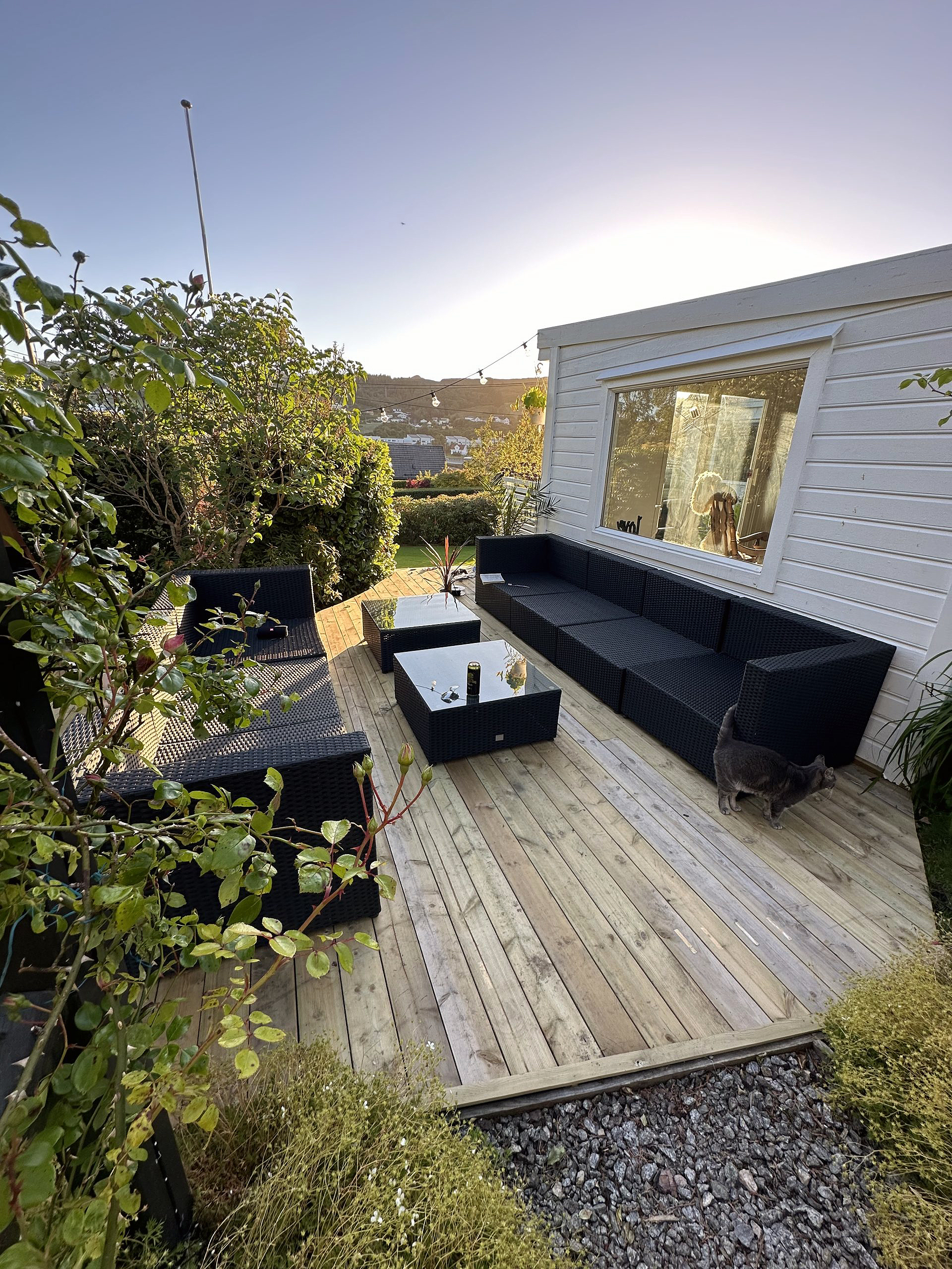 Flot terrasse med organiske former